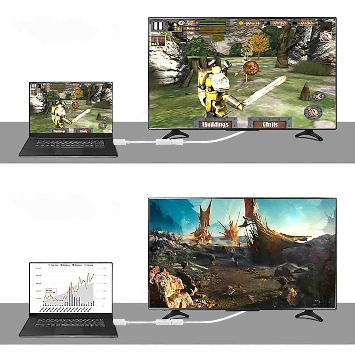 Nextech Display Port to HDMI (F) Adapter | 4K@60Hz | Compatible with Computer, Pc, Monitor, Projector, HDTV